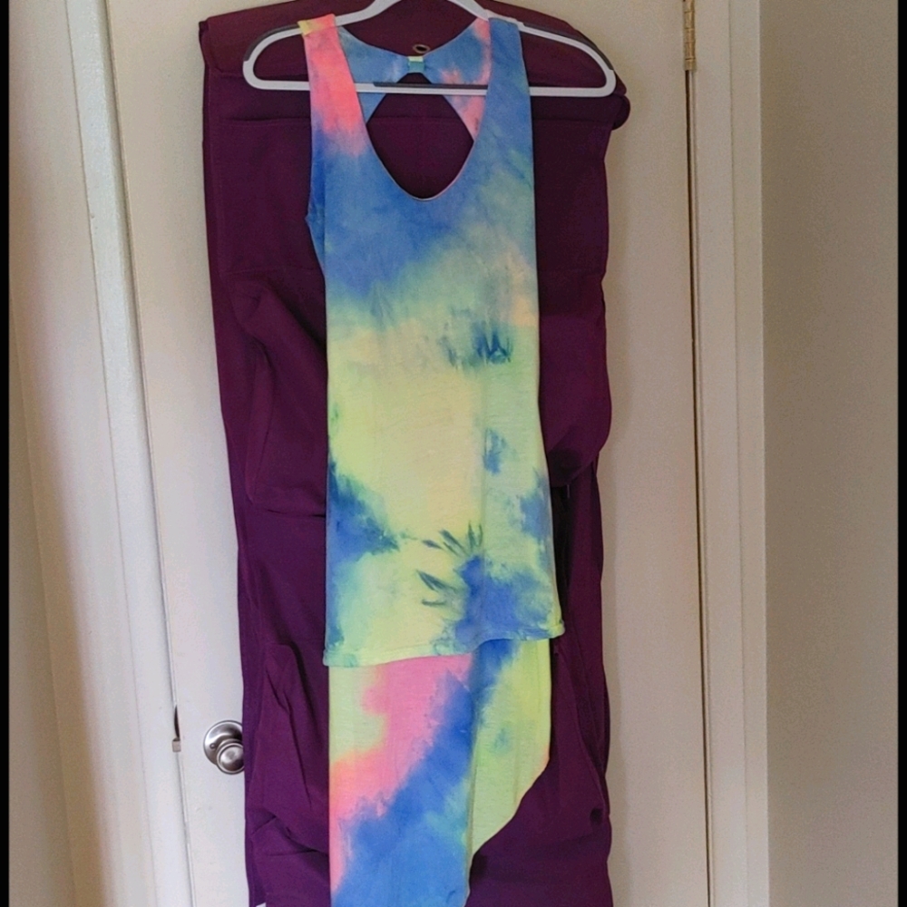 A summer dress with pastel colors
